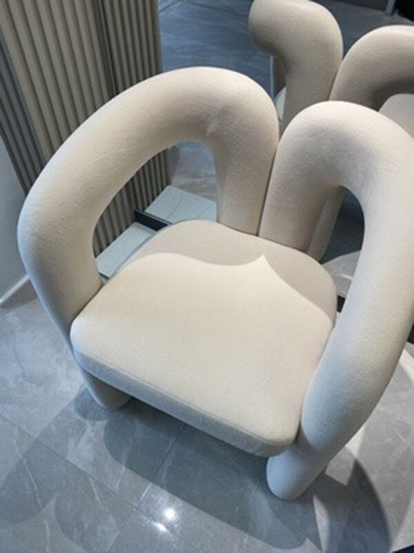 Luxus Wohnzimmer Stühle Lamm Kaschmir Make-Up Stühle Fertighaus Sessel Home Möbel Sofa Stuhl Sessel