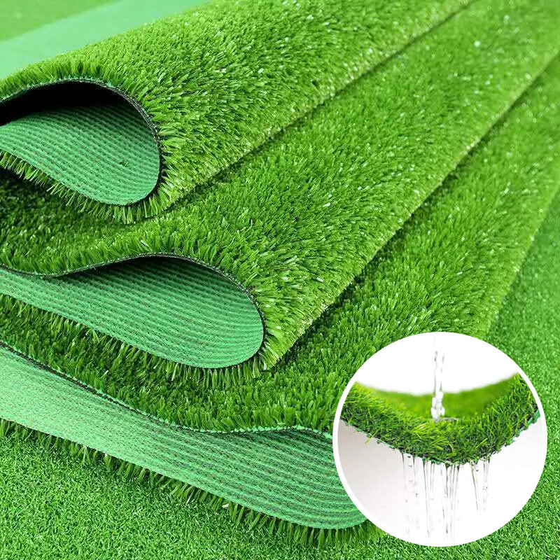 Rumput Buatan Luar Ruangan Rumput Buatan Tanaman Rumput untuk Dekorasi Taman Palsu Sintetis Karpet Dukungan Buatan Gulungan 2x3m