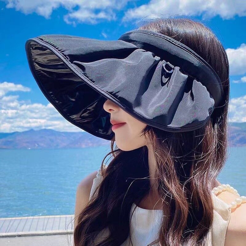 Sombrero de sol con protección solar para mujer, sombrero de playa, versión coreana, novedad de 2022