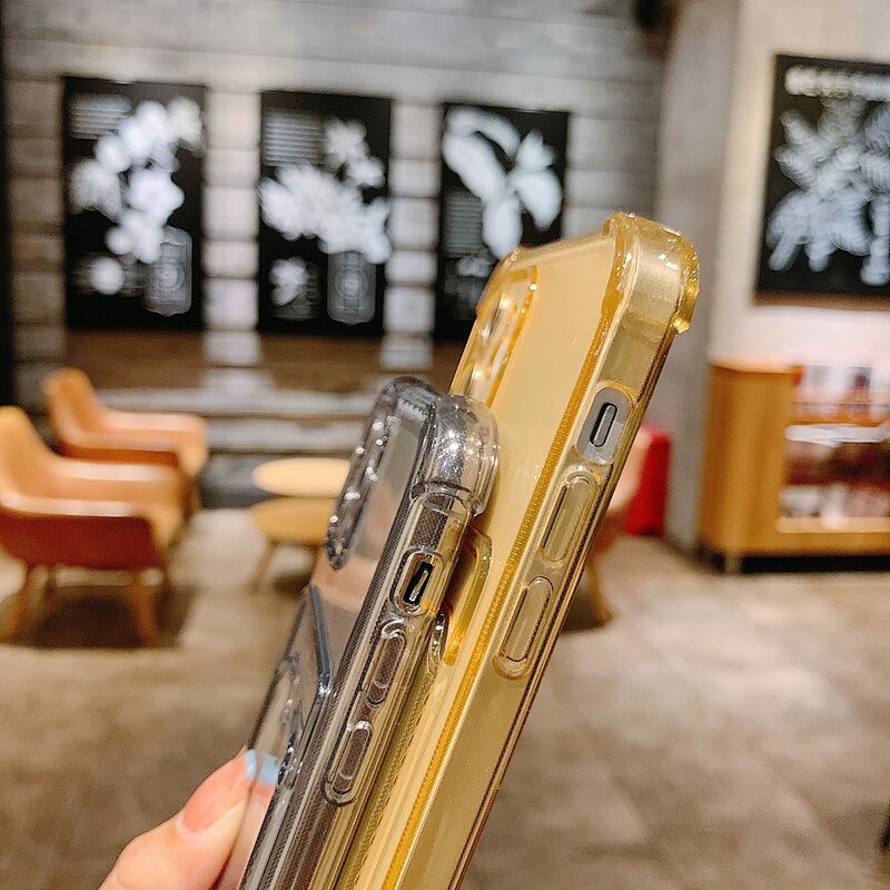 Coque transparente souple antichoc avec porte-cartes pour iPhone, compatible modèles Mini X XS XR SE 7 8 Plus, 14, 13, 11, 12 Pro Max