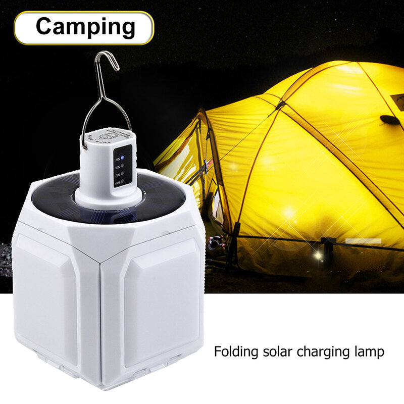60LED Outdoor Camping Light USB ricaricabile lampada a LED lampadina tenda da esterno lampada a gancio di emergenza lanterna portatile luce notturna