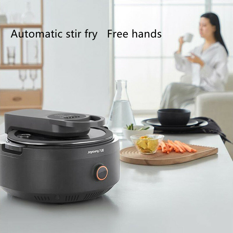 Máquina de cozimento automática inteligente elétrica wok multifuncional cozinhado alimentos pequenos chefs para uso doméstico e comercial