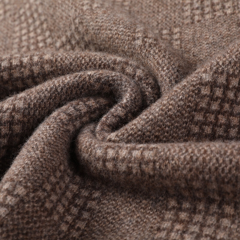 Suéter de lana para hombre, jersey de cuello medio alto, versátil, para ocio, otoño e invierno, nueva Base de punto, 2022