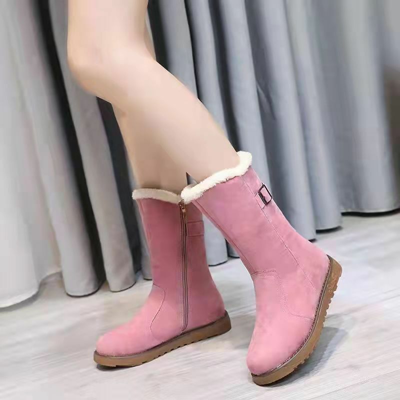 Australia Snow Boots Ladies Boots Thick Leather Wool Women Winter Warm And Cashmere Non-Slip Women Mujer Cotton shoes