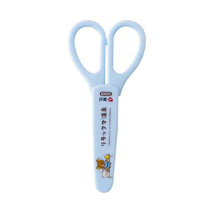 24 pcs/lot Kawaii Bear Art Scissors Safety Paper Cutter For Children Utility knife School Supplies Stationery Gifts