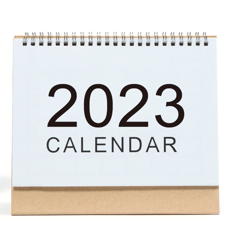 2022-2023 calendário de desktop simples bobina inglês diário mensal agenda agenda agenda anual organizador escritório em casa
