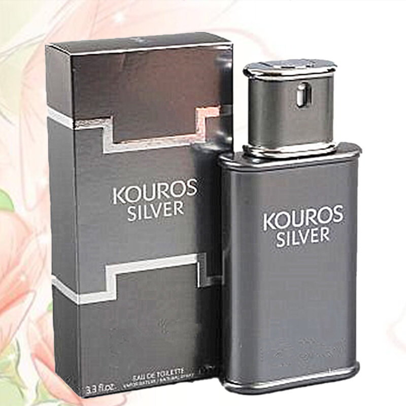Hot Sale Kouros Silver Men Parfum Long Lasting Original Fragrance Body Spray Popular Men Toilette Brand Parfume