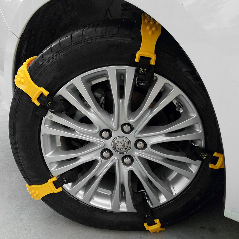10 pces corrente de neve carro pneu de inverno nonskid corrente pneu anti-skid correntes para carro a maioria suv van roda emergência ao ar livre estrada de gelo lamacento