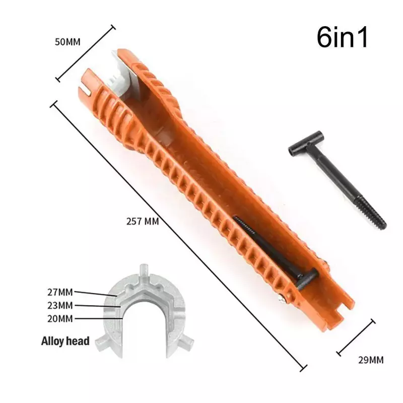 New2022 em 1 chave de encanamento multifuncional inglês chave flume chave conjunto anti-deslizamento pia da cozinha chave de reparo encanamento wren