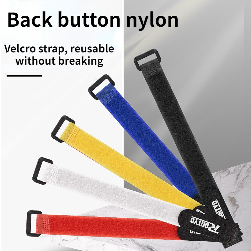 5Pcs Flexibele Aanpassing Bike Stuur Fixed Tape Velcro Binding Tape Herbruikbare Binding Touw Binding Tape Fiets Accessoires