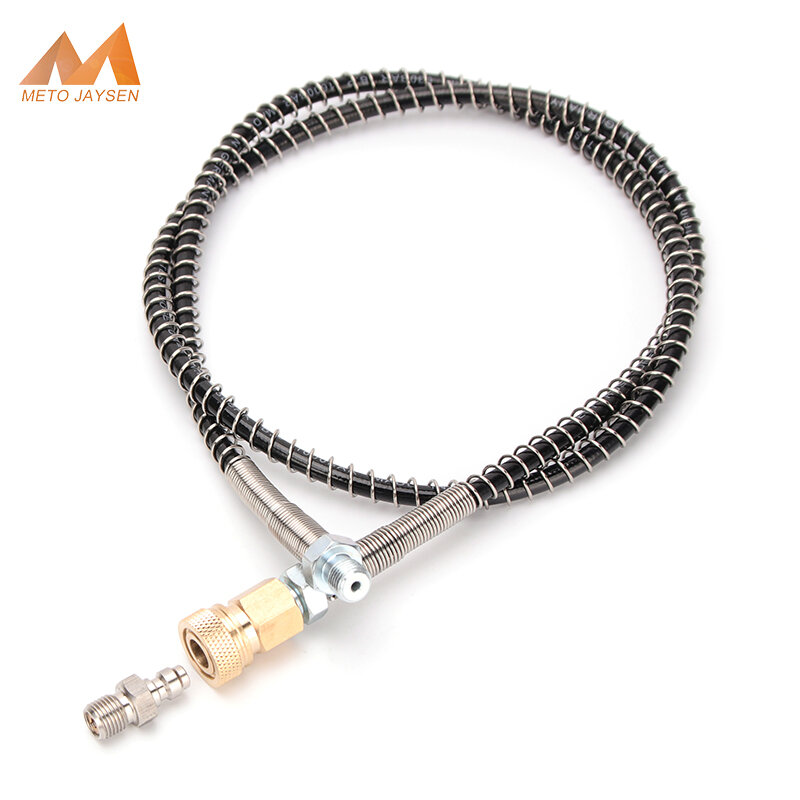 M10x1 Thread with Quick Disconnect PCP Pneumatics Air Pump 100cm Long Air Refilling High Pressure Nylon Hose 40Mpa 400Bar6000psi