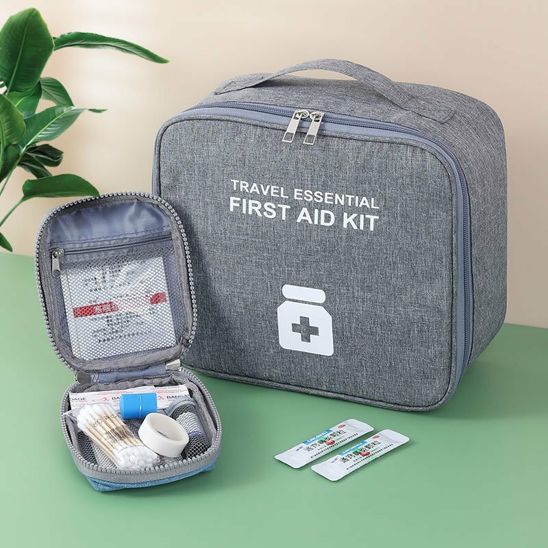 Компактная Портативная сумка для хранения лекарств, Дорожный комплект первой помощи, сумки для лекарств, органайзер для кемпинга на природ...