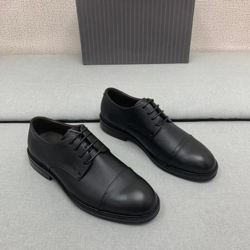 Оригинальная фабричная мужская обувь, легкая мягкая обувь, на подошве не издаёт звука на кожаной обуви, дизайнерская мужская обувь