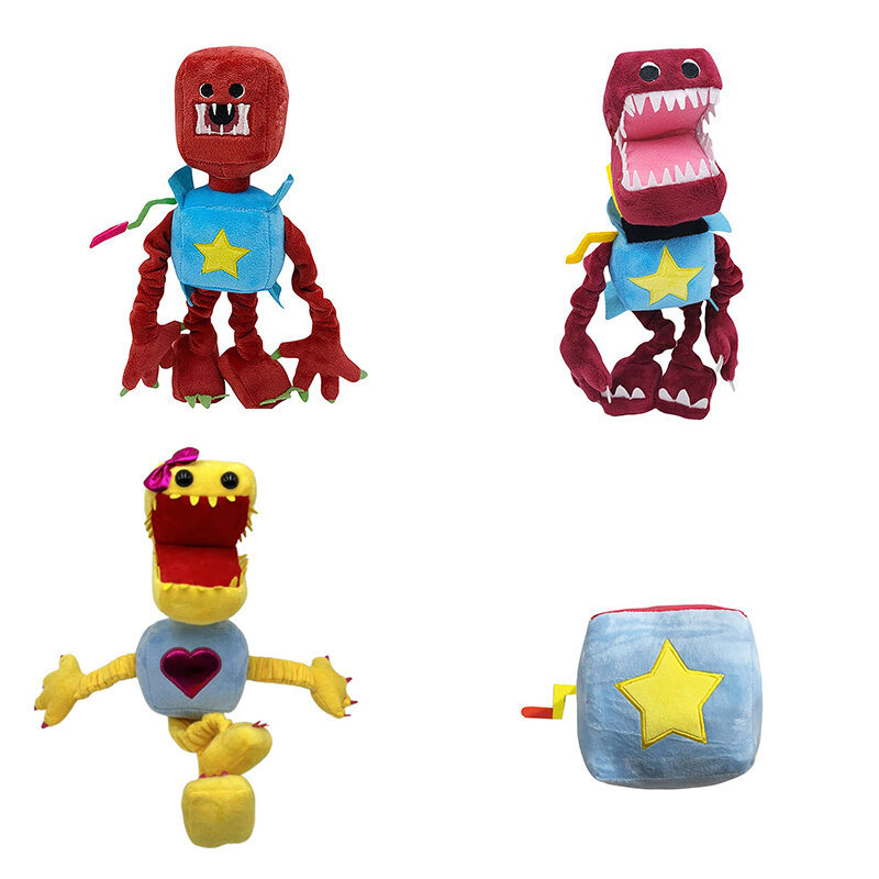 Novo boxy boo brinquedo dos desenhos animados jogo periférico bonecas robô vermelho enchido de pelúcia bonecas presente do feriado coleção bonecas dos desenhos animados