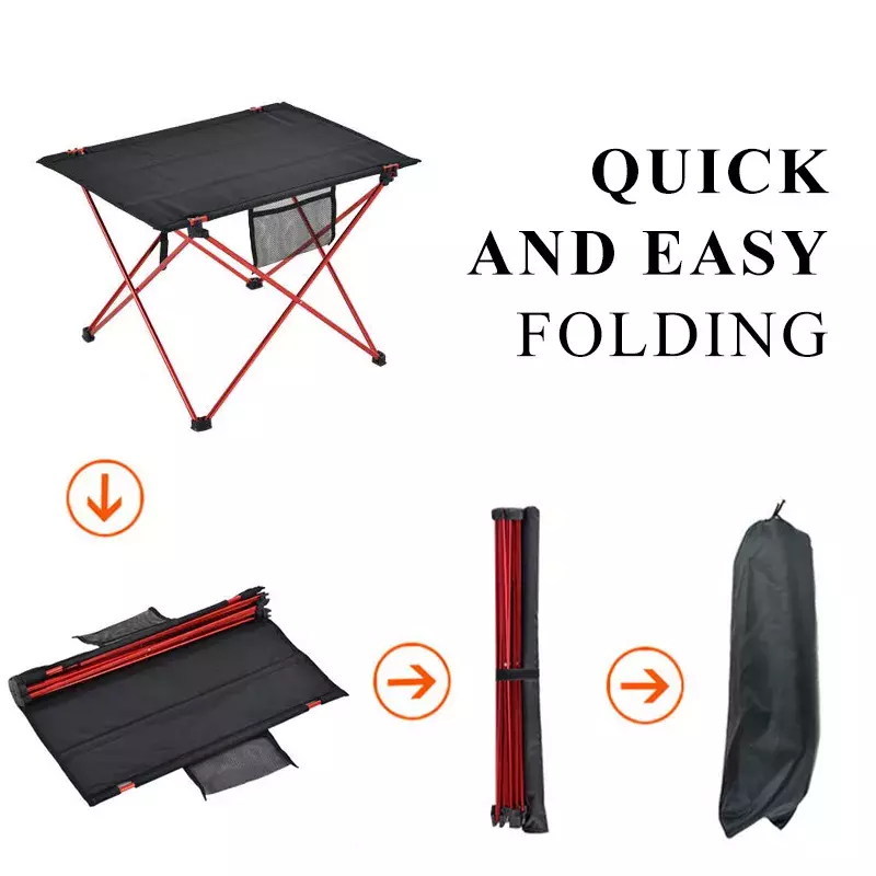 Outdoor Camping Tafel Opvouwbare Bureau Meubels Computer Bed Ultralight Aluminium Wandelen Klimmen Picknick Folding Tafels