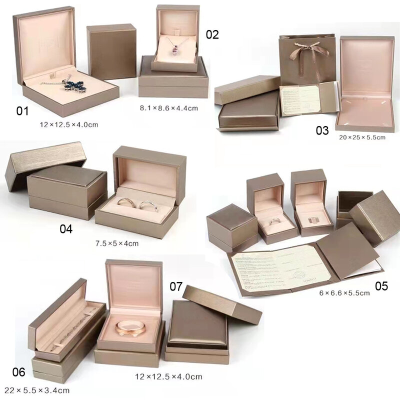 Baru Asli Kotak Bul Kalung Cincin Kotak Hadiah Gelang Gelang Organizer Aksesori Perhiasan Kemasan Tampilan Peralatan