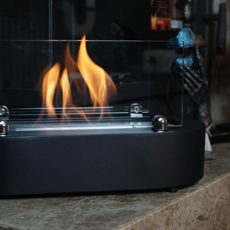 Chimenea de bioetanol sin humo para escritorio, chimenea decorativa de Metal de aluminio de calidad, sin olor, llama de fuego, decoración pequeña y grande escandinava