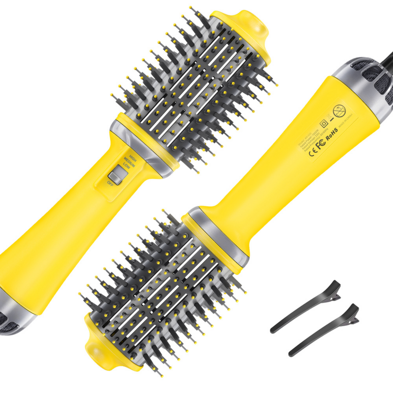 Hair Dryer Hot Air Brush One-Step Hair Dryers Styler Hair Straightener Curler Comb Salon Styling Electric Ion Blow Dryer Brush