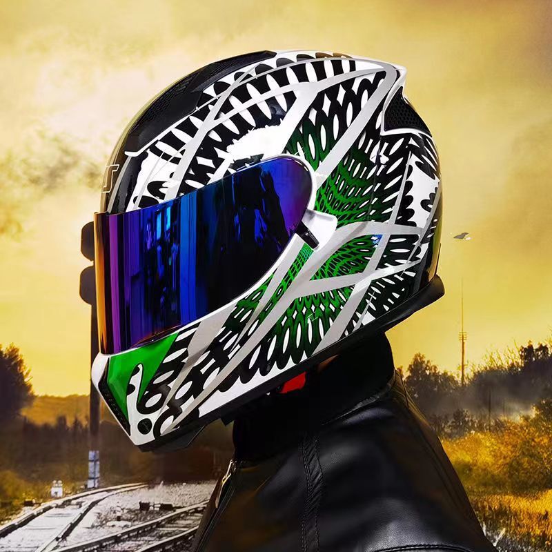 Мотоциклетный шлем для мужчин и мужчин, мотоциклетный шлем для всех сезонов