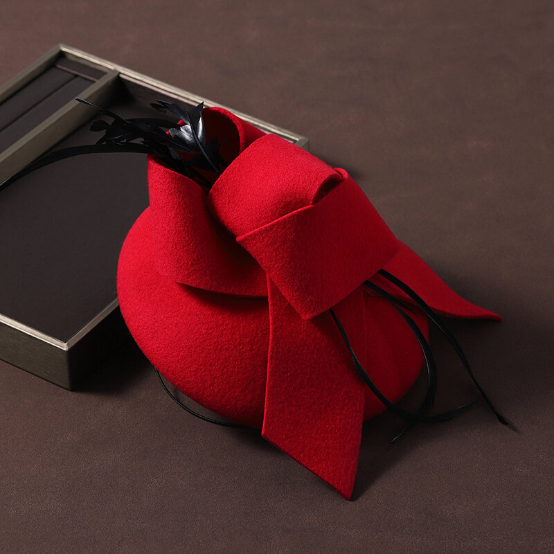 Itacazzo-اكسسوارات الزفاف للنساء ، 1 ربطة عنق ، قبعة ديكور ، مناسبة لحفلات الزفاف التصوير الفوتوغرافي