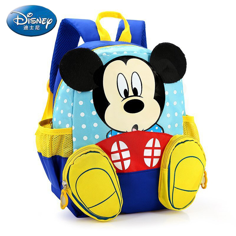 Disney nova mochila infantil bebê jardim de infância bonito dos desenhos animados minnie mouse mochila das crianças mickey mouse schoolbag