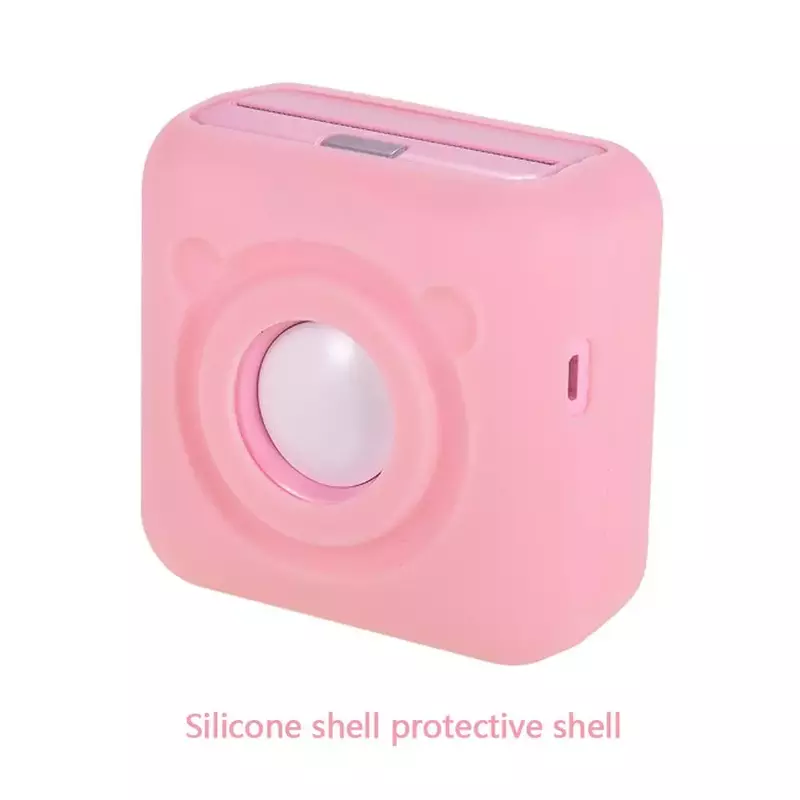 Soft Silicone Case Cover for PeriPage A6 Thermal Printer with Strap Waterproof Anti Dust Shockproof Anti-Scratch Protective Case
