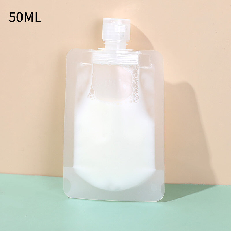 30/50/100ml Reusable Travel Size Leakproof Refillable Pouches Cosmetic Containers Shampoo Lotion Liquid Dispenser Packaging