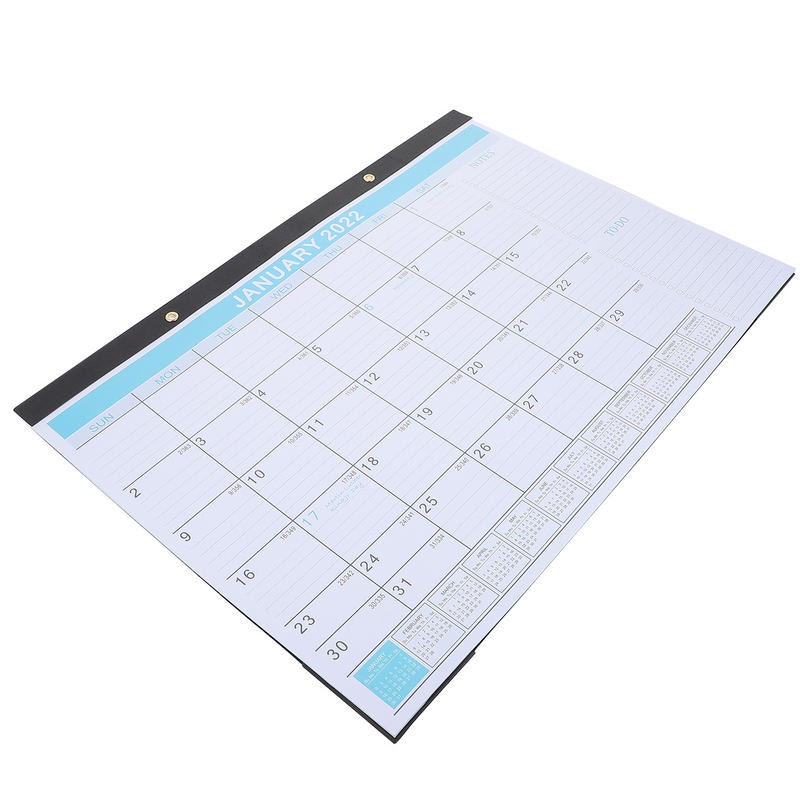 1pc Creative Practical Simple Durable 18 Months Calendar 2022 Calendar English Calendar for Home