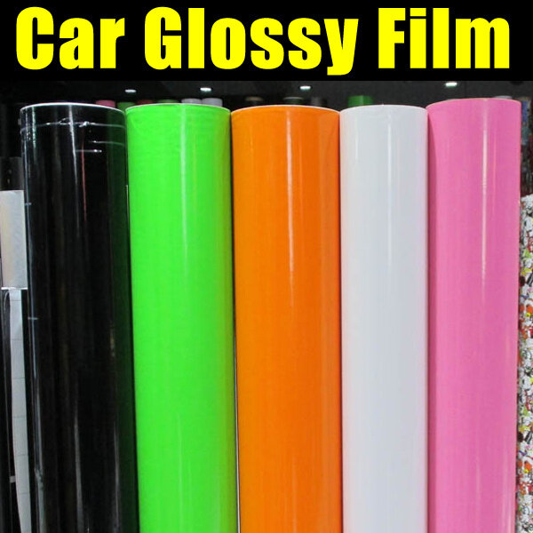Top qualität Glänzend Vinyl helle wrap film für auto körper dekoration Glossy car wrap aufkleber mit freier luftblase