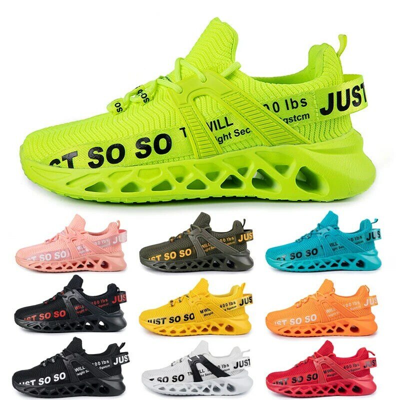 Just So So-Chaussures de sport pour homme et femme, baskets d'extérieur respirantes, de course, unisexes, à lacets, taille 46