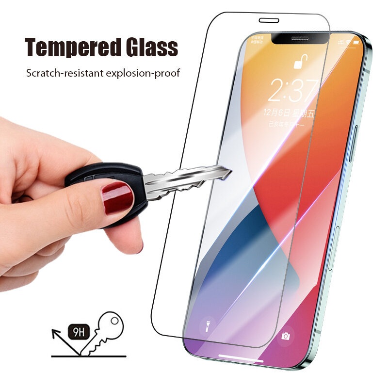 3PCS Screen Glass For iPhone 11 13 12 Pro Max 8 7 6 Plus 5 Screen Protector For iPhone 11 13 12 Mini XR Xs Max SE 2020 Glas