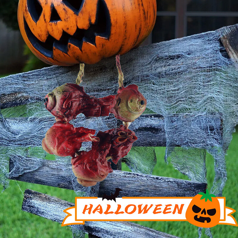 Krwawe zerwane oczy gałka oczna fałszywy straszny Halloween złamane części ciała Party wiszący Ornament Horror rekwizyty Organ wystrój nawiedzony dom
