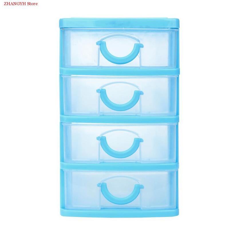 Durable Plastic Storage Case Box Mini Desktop Drawer Sundries Case Small Objects with Drawers Cosmetic Organizer Cases and Box