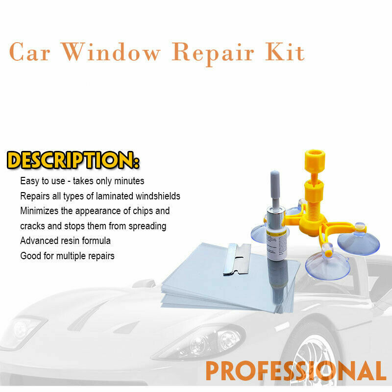 Kit de reparación de parabrisas de coche prémium, pantalla de ventana de vidrio, Chip de grietas, bricolaje