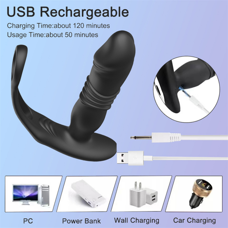 Male Anal Plug Prostate Massager Wireless Control Stimulator Delay Lasting Strong Sex Toys For Men  Male Sex Shop