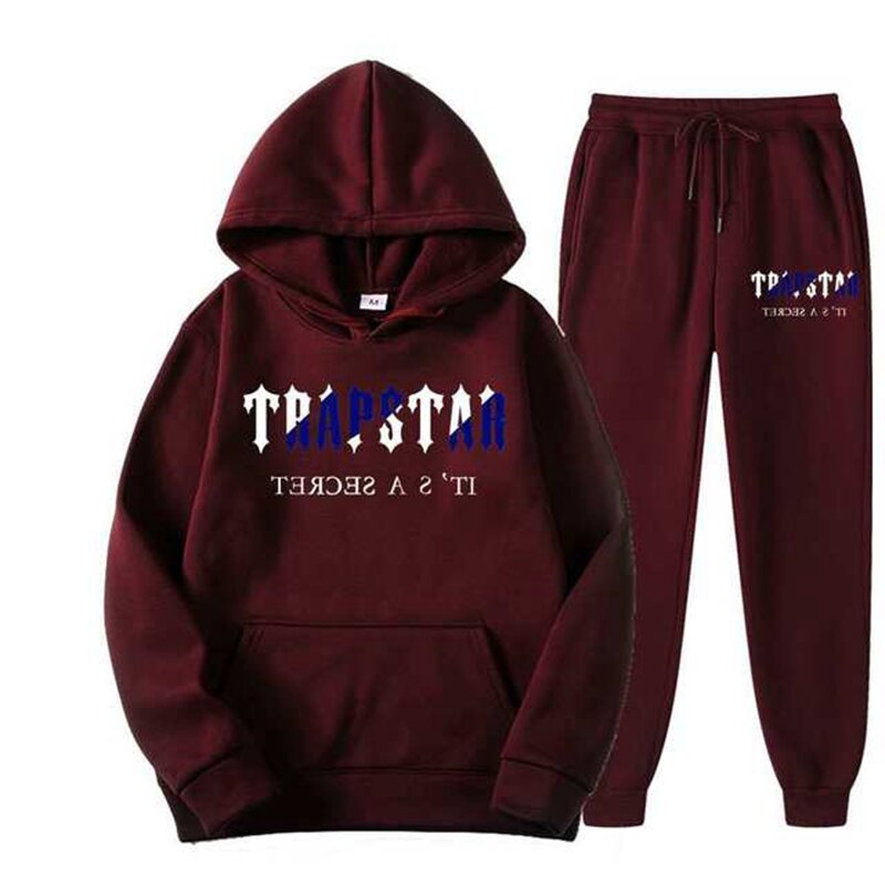 2023New Sets Spring Trapstars Printed Sweatshirt Hoodie Top +sweatpants Luxury Men's Clothing Women's Tracksuit Trapstar Chandal