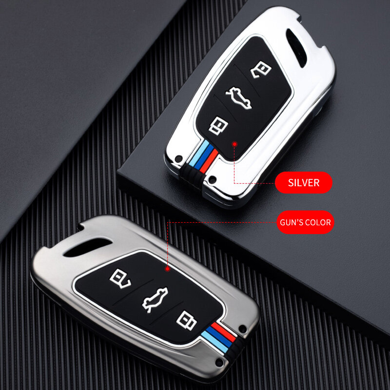 Alloy Car Remote Smart Key Cover Case Holder Shell For MG ZS EV MG6 EZS HS EHS For Roewe RX5 i6 i5 RX3 RX8 ERX5 car accessories