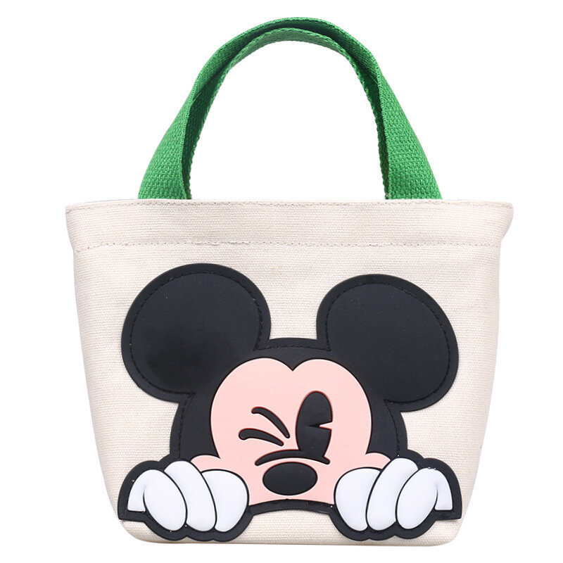 Disney 2022 novo dos desenhos animados mickey crianças lona sacola bonito moeda bolsa meninas bolsa de ombro moda senhoras saco de compras embreagem