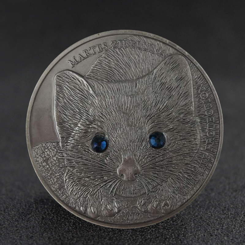 16 typ mongolski diament zwierzęcy inkrustowane monety okolicznościowe, zodiak szczur, owca i królik pamiątkowy medalion kolekcja