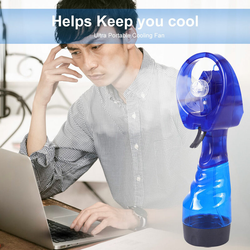 Mini Handheld Kühlung Wasser Spray Nebel Fan Mit Spray Flasche Schreibtisch Befeuchtung Cartoon Handheld Große Kapazität Wasser Lagerung