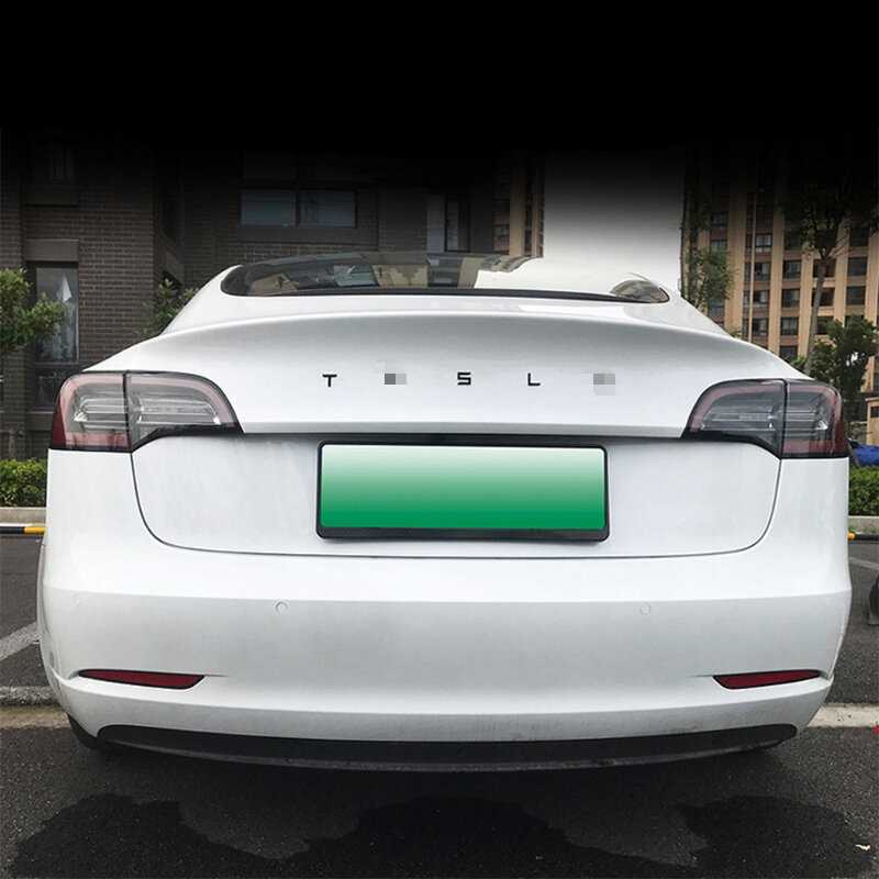 Untuk Tesla Model 3 Model Y Model S Stiker Huruf Pengganti Logo Bagasi Belakang Mobil Ganti Stiker Lambang Alfabet Bahasa Inggris