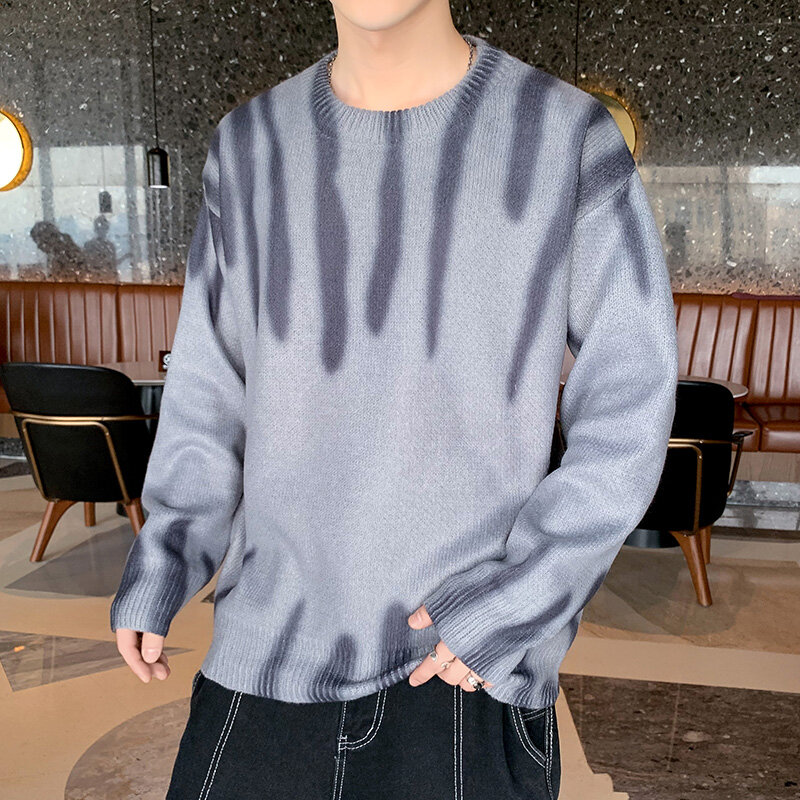 2022 maglione Casual da uomo Hombre Fashion Harajuku maglione per uomo Warm New Spring manica lunga da uomo Fit Youth O-Neck maglieria