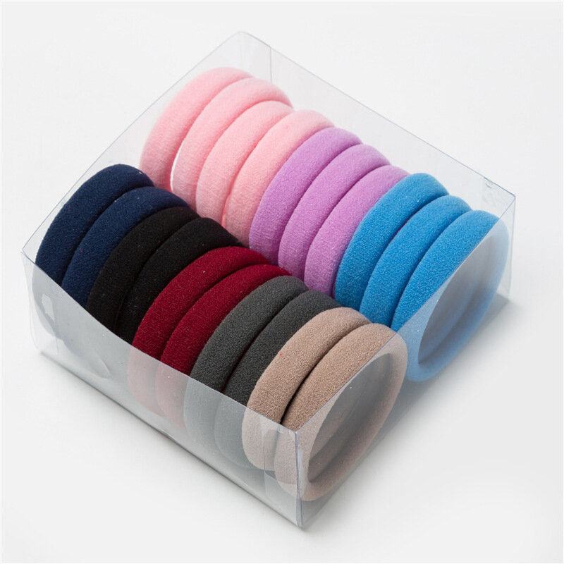 2022 The New Women Girls Colorful Polyester Elastic Hair Bands Ponytail Holder Rubber Bands Scrunchie Headband Hair Accessories