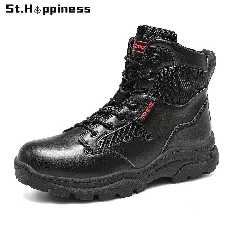 2021 Winter Men Army Military Boots Special Force Tactical Desert Combat Ankle Boats Outdoor Leather Snow Hiking Boots Big Size