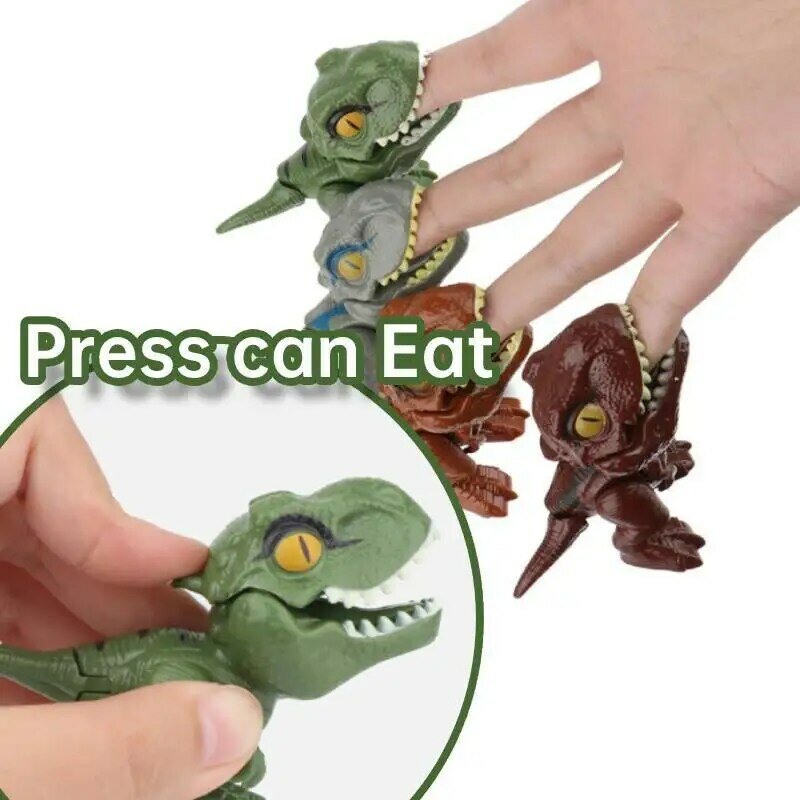 Meninos brinquedos dinossauro dedo complicado tyrannosaurus modelo comer mão fidget mosasaurus jurássico parque brinquedos para crianças dino brinquedo presente