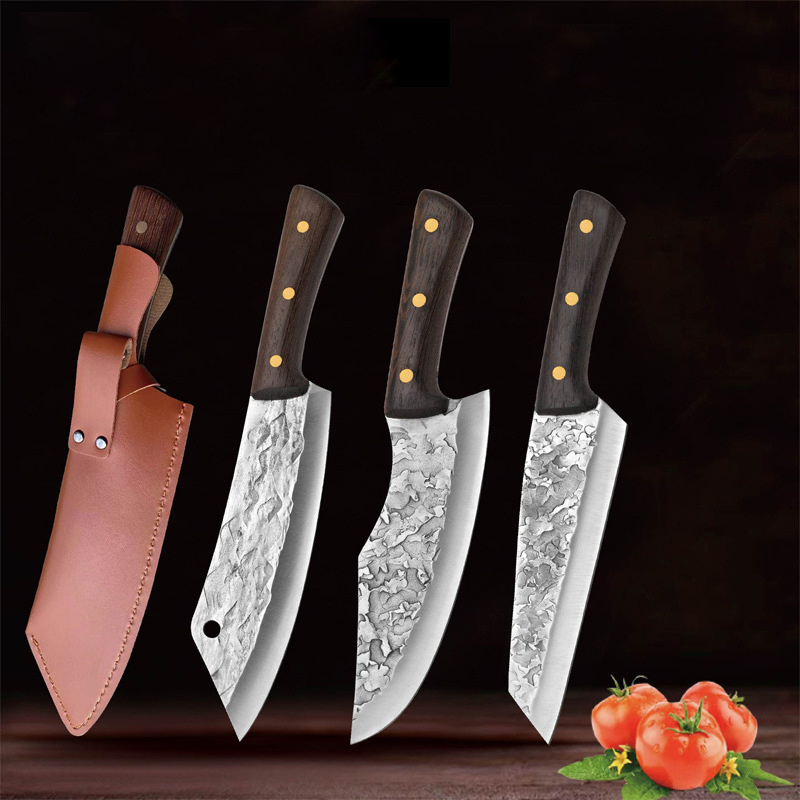 مزورة سكين نزع العظم جزار المطبخ الفولاذ المقاوم للصدأ اللحوم تقطيع سكين الصربي الشيف جهاز التقطيع الطولي أدوات الطبخ الساطور