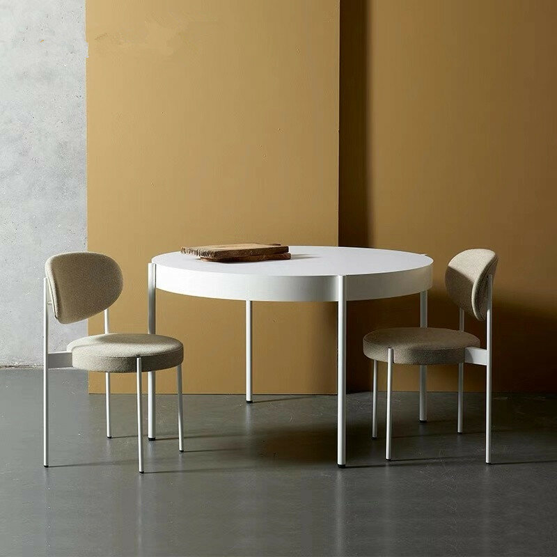 Nordic INS Outdoor Casual krzesła krzesło do jadalni dom umeblowanie proste nowoczesne żelazko osobowość kreatywne wygodne krzesło kawowe