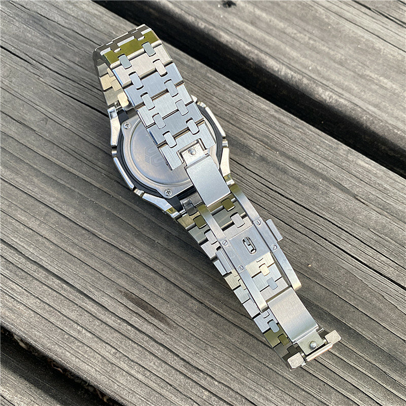 Cassa del cinturino dell'orologio in acciaio inossidabile in metallo adatta per Casio G Shock Ga2100 GA2110 accessori di ricambio in rovere agricolo modificato all'ingrosso