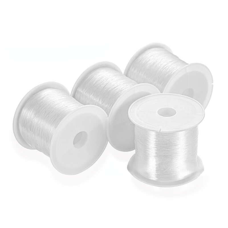 100M TPU Crystal DIY perline corde elastiche linea elastica 0.5-1.5MM accessori forniture per la creazione di gioielli filo di perline filo