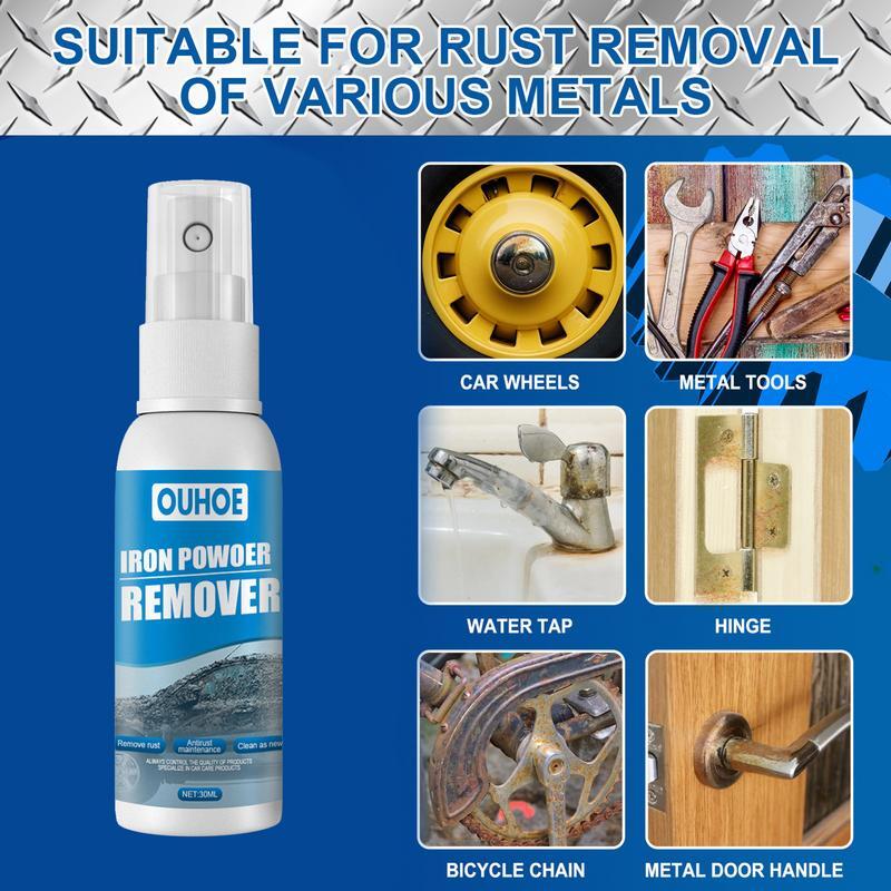 Car Iron Remover Spray Rust Remover Car Detailing Car Maintenance Cleaning Derusting Spray For Car Detailing Multifunctional Car